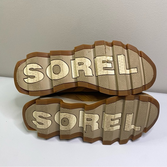 Sorel Kinetic Caribou Boot Womens Tawny suede Waterproof Insulated size 7 camel - Picture 11 of 13